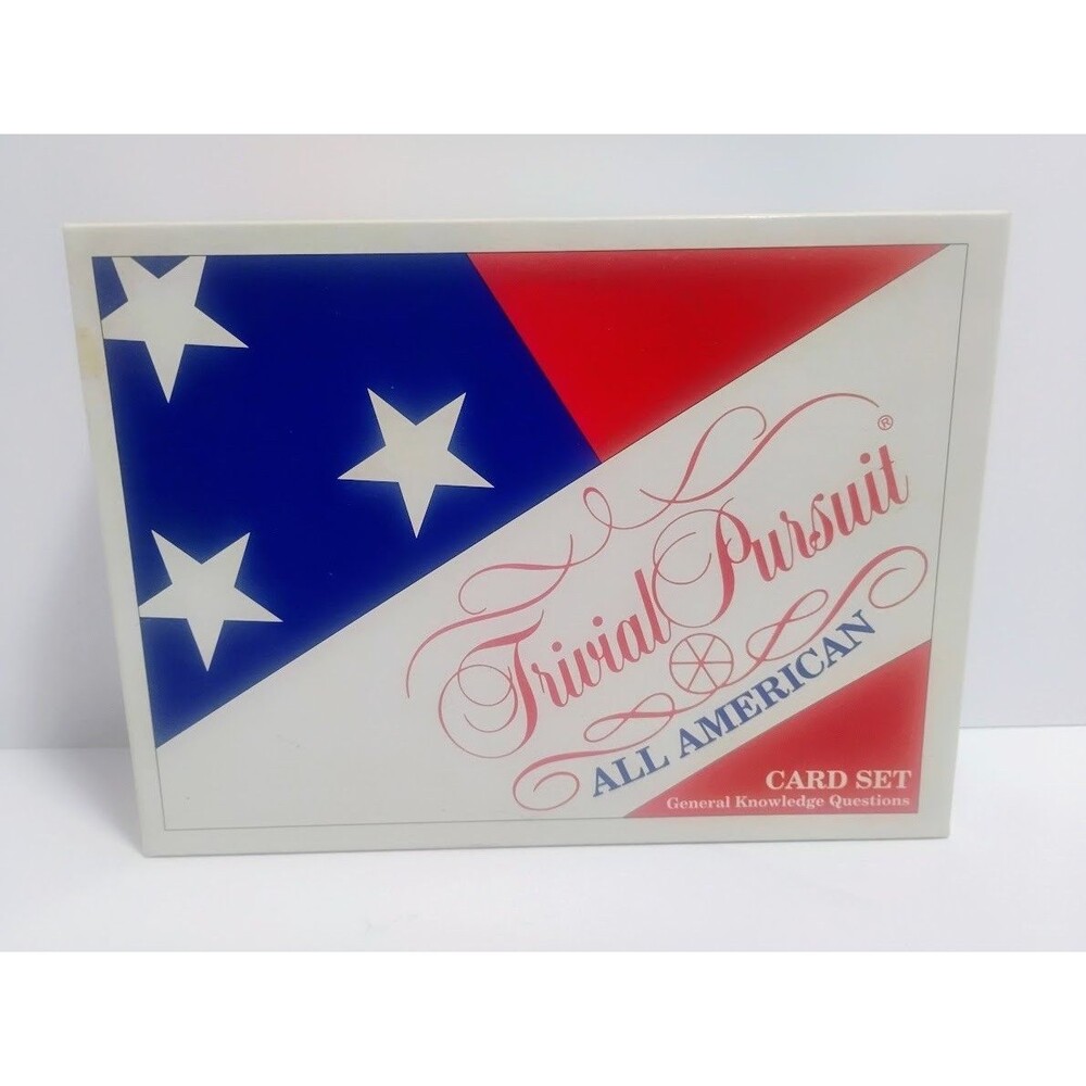 VINTAGE PARKER BROTHERS TRIVIAL PURSUIT ALL AMERICAN CARD EXPANSION SET